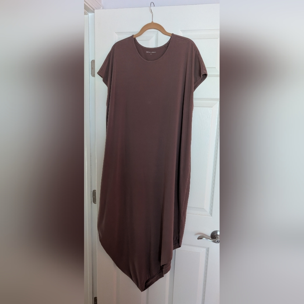 Universal Standard Geneva Asymmetrical Dress, 18/20, US size M, dusty mauve